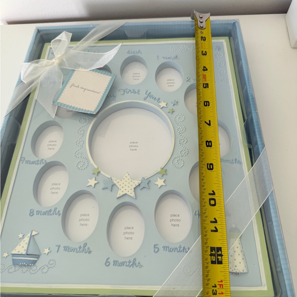 Baby's First Year Blue Photo Frame - Picture 4 of 4